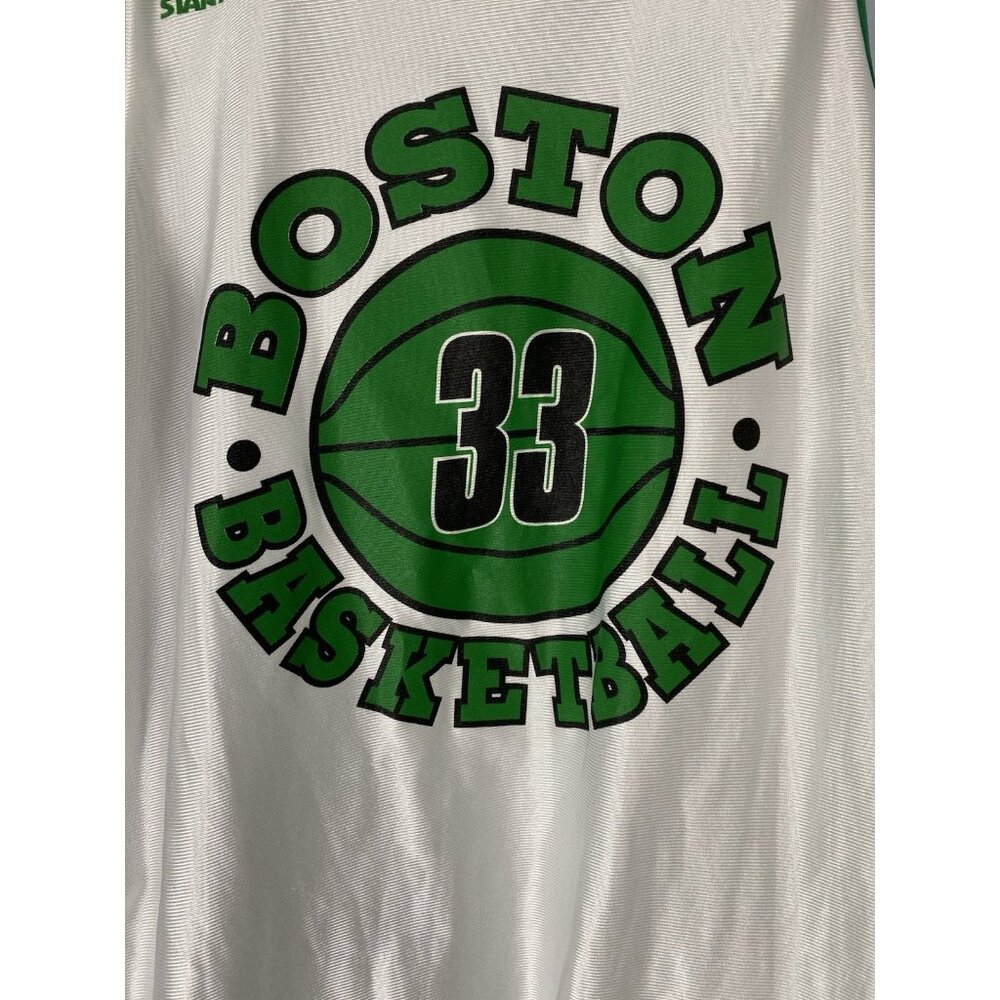 Vtg Larry Bird Boston Celtics Starter Size 48 NBA Training Reversible Jersey - Picture 6 of 11